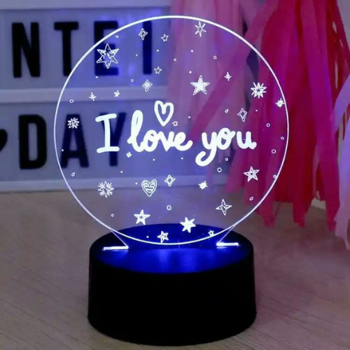 "I Love You" LED Lamp